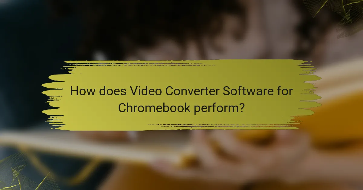 How does Video Converter Software for Chromebook perform?